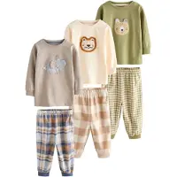 Next Pyjama beige / bleu / taupe / olive