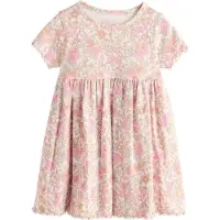 Next Robe beige / écru / marron / rose
