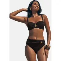 Love & roses Bas de bikini or / noir