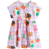 Next Robe jade / orange / rosé / noir
