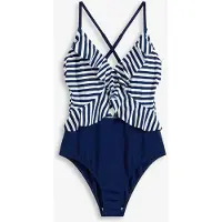Bonprix Maillot 1 pièce à volants et découpe
