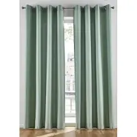 Bonprix Lot de 2 rideaux en microfibre