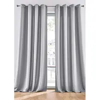 Bonprix Lot de 2 rideaux en microfibre