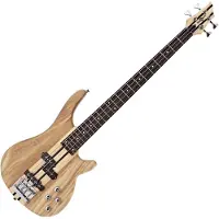 Gear4Music Guitare Basse Chicago à Manche Traversant par