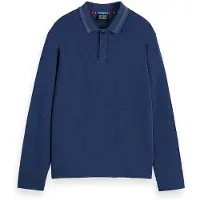 Scotch & Soda 182271 Relaxed Fit Long Sleeve Polo Bleu L Homme