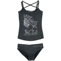 Wednesday Bikini Gothic de - Darkness... My Old Friend - S - 3XL - pour Femme - noir - Taille XXL