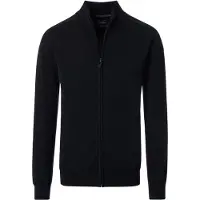 Casamoda Cardigan Zippé Noir