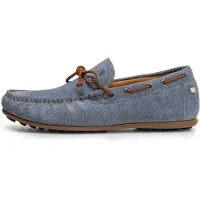 Floris van Bommel Mocassin 'DE DRIJVER 01' bleu clair / marron / gris