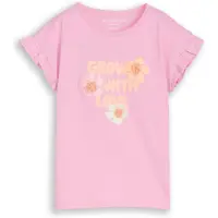 Tom Tailor T-Shirt orange clair / rose / blanc