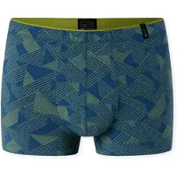 Schiesser Boxers ' Long Life Soft ' bleu / vert gazon