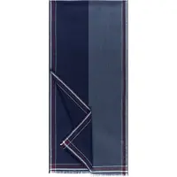 Roeckl Écharpe ' SIDE STRIPES ' bleu / bleu cobalt / bleu nuit / bleu-gris / bleu foncé / bordeaux / lie de vin / rouge rubis
