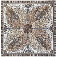 Roeckl Foulard ' PAISLEY MIAGE ' beige / marron / noisette / brun foncé