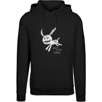 Mister tee Sweat-shirt 'Walk In The Dark' rouge / noir / blanc