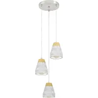 Eglo Lampe pendante à 3 lampes Tarega gris
