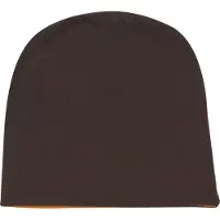 MSTRDS Bonnet chocolat / mandarine