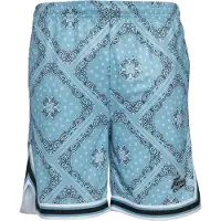 Karl kani Pantalon bleu cyan / noir / blanc