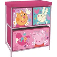 Arditex Étagère De Rangement à 3 Tiroirs Peppa Pig