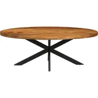 Molecule Mango Table ovale en bois Alexa - structure métallique - 200 cm