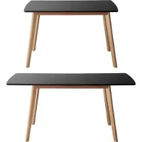 Happy Garden Table extensible HELGA 120 / 160cm noire