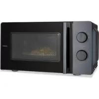 Medion Mikrowelle MD12211 mit Auftaufunktion und Timer, Micro-ondes, Noir, Gris