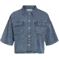 Noisy May Chemisier 'NMEnza' bleu denim