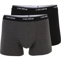 Ceceba Boxers gris chiné / noir / blanc