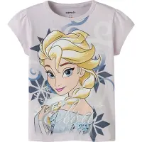 Name it T-Shirt 'NMFMomi Frozen' bleu marine / bleu clair / moutarde / lavande