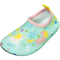 Playshoes Claquettes / Tongs 'Einhorn' bleu / jaune / menthe / blanc