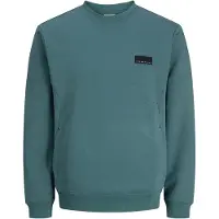 Jack & Jones Sweat-shirt 'JCOFUSION' bleu fumé / noir