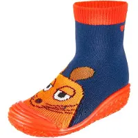 Playshoes Bottes 'DIE MAUS Pirat' marine / orange / homard / noir