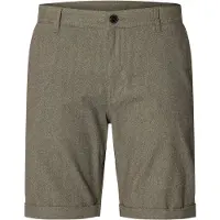 Selected Coton Flex Short Homme Marron XXL