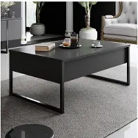 Skye Decor , Luxe - Anthracite, Black, Couchtische, Anthrazit, 90 x 40 x 60 cm