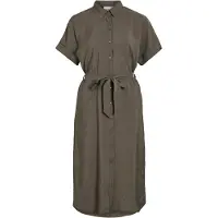 Vila Robe-chemise 'VIHula' marron chiné