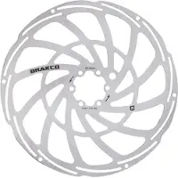 Brakco Xsc 6b Reinforced E-bike 2 Mm Brake Disc Argenté 220 mm