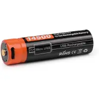 OrcaTorch Batterie 750mah Usb Argent Argent One Size