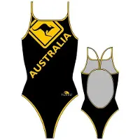 Turbo Australia Kangaroo Signal Swimsuit Noir XL Femme