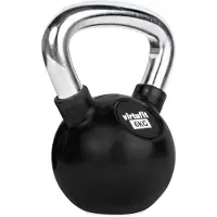 VirtuFit Kettlebell caoutchouc/chrome