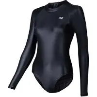 Zone3 Ows Ti+ Thermal High Neck Long Sleeve Swimsuit Noir UK 8 Femme