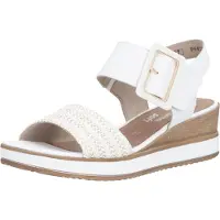 Remonte sandalettes, semelle ville 25mm ou pied en blanc/blanc combiné, taille 39