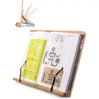 Luft Support pour livres de cuisine et tablettes - Réglable avec pinces - Livres - Support - Stand - Rack - Support - Livres - Supports - Métal - Bois - Bambou - Lire - Rack -
