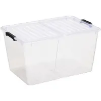 PLAST TEAM Boîte de rangement HOME BOX FLEX 50 litres transparente
