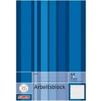 Herlitz Bloc de travail x.book DIN A4, 50 feuilles, lignées (A4, À rayures, Non contraignant)