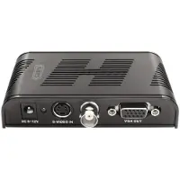 ABUS TVAC20001, Noir, 1600 x 1200 px, NTSC, PAL, Composite + S-Vidéo, VGA, 12 V