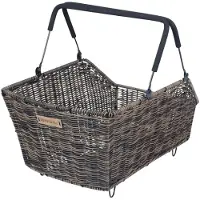 Basil Cento Rattan Look Nx Rear Basket 22l Marron