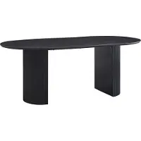 Rousseau Table de salle à manger Lagos | 200 x 110 x 76 cm | Marron foncé