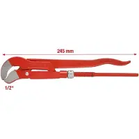 Ks Tools Pince pour tuyaux d'angle pliés à un angle de 45,