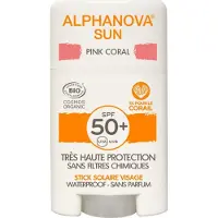 Alphanova STICK SOLAIRE ROSE TRÈS HAUTE PROTECTION VISAGE SPF50+ 12 g Stick(S)