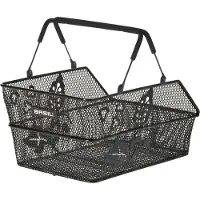 Basil Panier à vélo - - Cento Flower S - 11,5 L - Aluminium maillé - Compatible MIK/Multi system