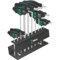 Wera 05004174001 Jeu De 10 Tournevis Bicycle Set 6 À Poignée En T Dans Un Support Métallique