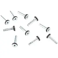 Elvedes Formula Aiguille pour flexible de frein 10 unités Argent Argent One Size